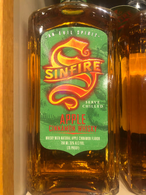 Sinfire Apple Cinnamon Whiskey, 750 ml