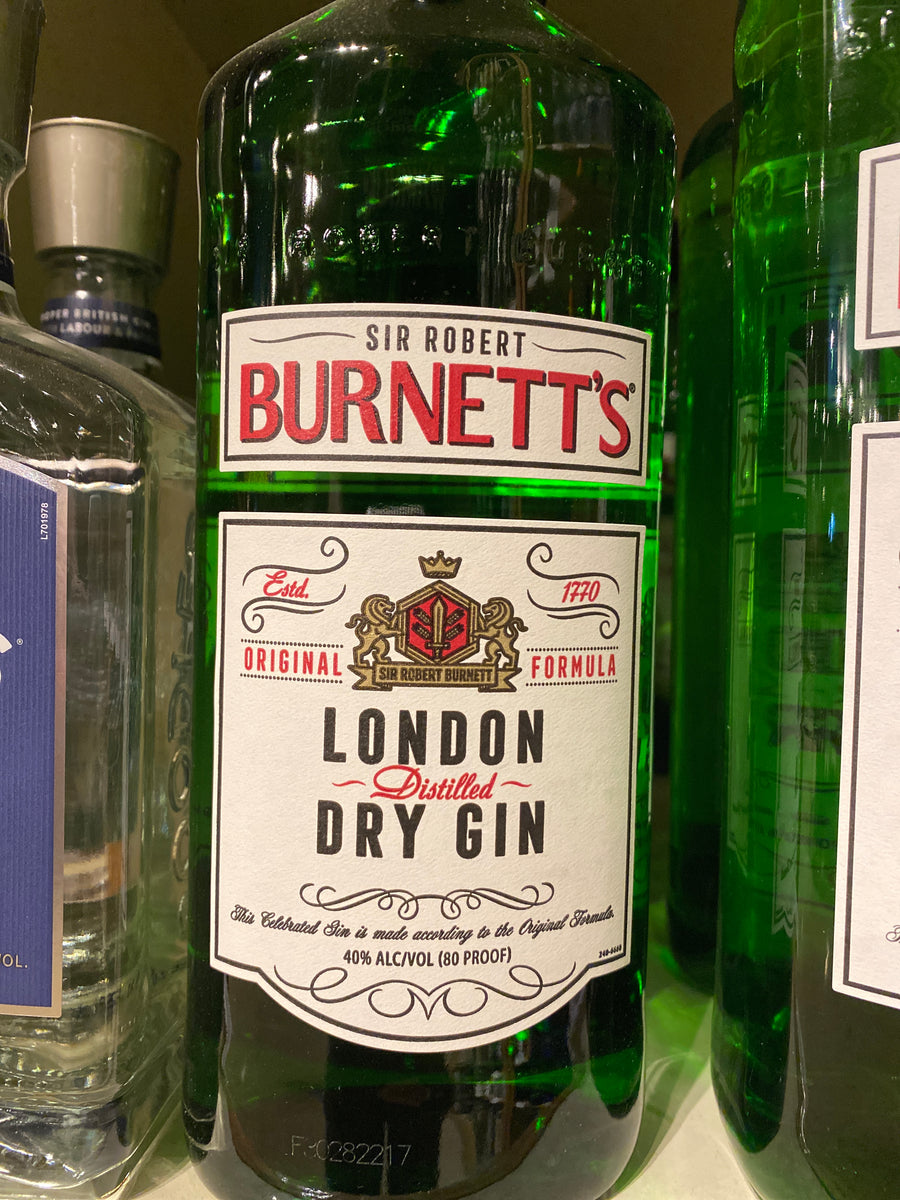 Burnetts English Dry Gin, 750 ml