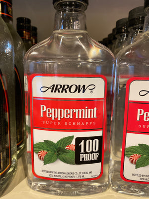 Arrow Super Peppermint Schnapps 100 Proof, 375 ml
