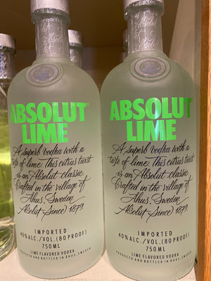 Absolut Lime Vodka, 750 ml