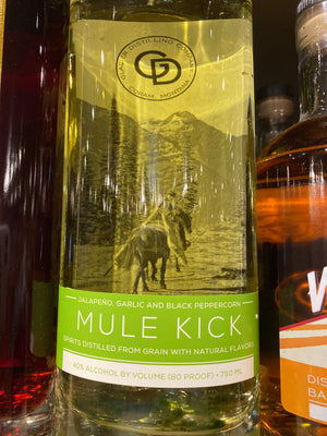 Glacier Distilling, Mule Kick Liqueur, Unaged Whiskey, 750 ml